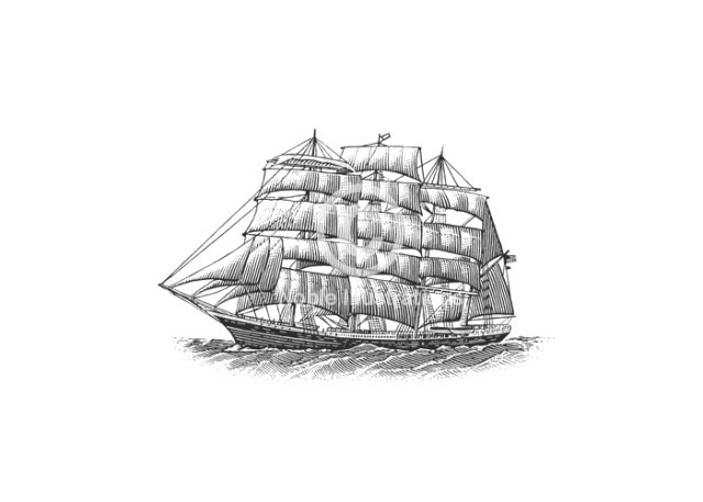 sailing ship art